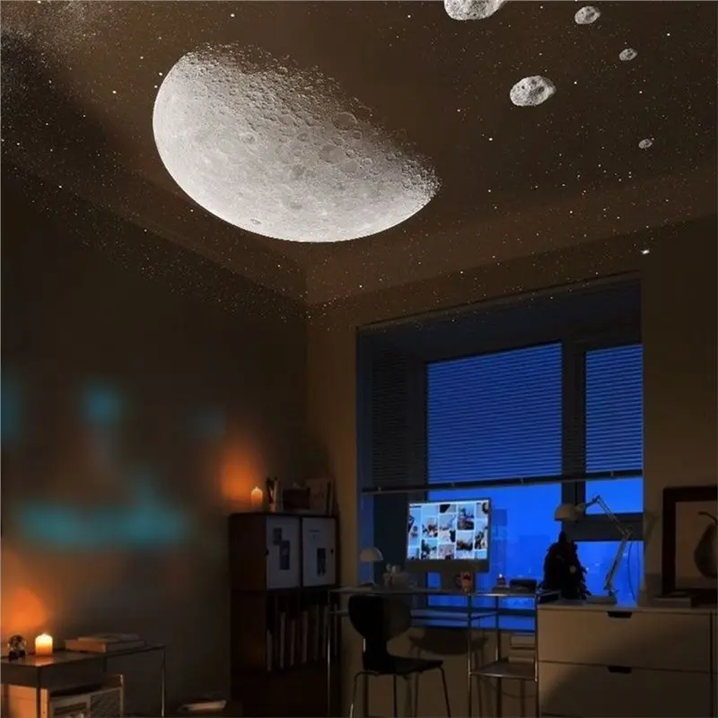 Proyector de estrellas 2 en 1 con luz nocturna y mini lámpara LED USB