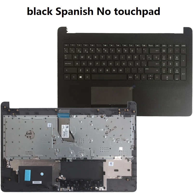Imagem -05 - Russo Eua Espanhol Latin Teclado Portátil para hp 15-bs 15-bu 15-bw 250 g6 255 g6 Tpn-c129 Tpn-c130 com Capa Superior do Apoio das Mãos