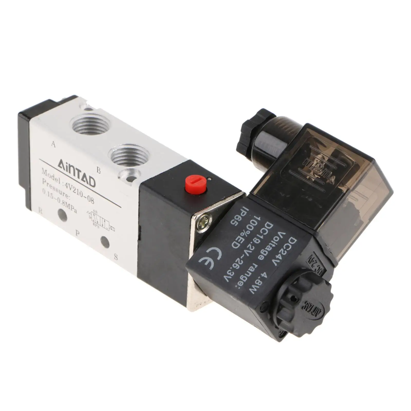 

Mechanical Pneumatic Solenoid Valve Aluminum Alloy Air Valve 24V LED Light for Industrial Projects