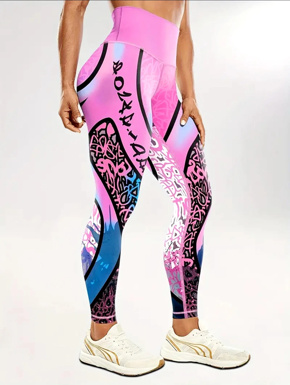 Printed Yoga Pants Tight-Fitting Waist-Lifting Hip-Lifting Leggings High-Elastic Form-Fitting Fitness And Sports Pants Yoga Wear