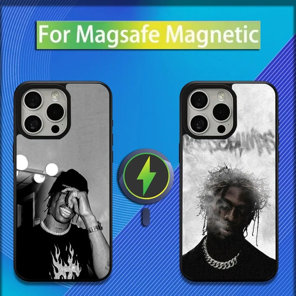 

Rapper Singer T-Travis Scott Phone Case For iPhone 16,15,14,13,12,11,Plus,Pro,Max,Mini Magsafe Magnetic Wireless Charging