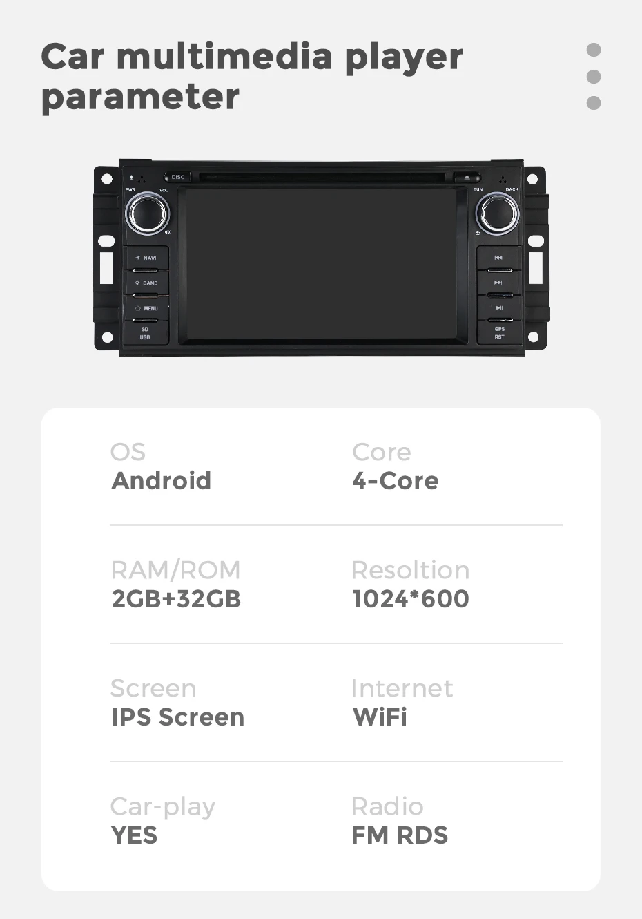 MEKEDE Android Car Radio Stereo For Chrysler 300C,Cruiser Dodge RAM,Charger,Magnum Jeep Grand Cherokee,Compass,Commander,Patriot view 3