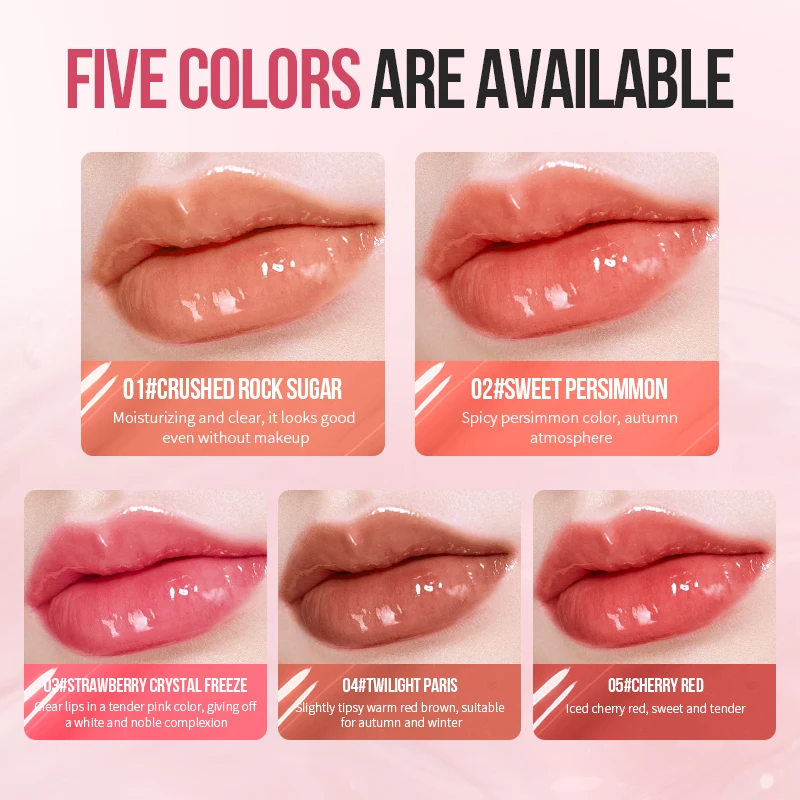 Świąteczny błyszczyk do ust, naturalne nakładanie, błyszczyk do ust nieprzywierający do kubka, nie blaknie, długotrwały makijaż