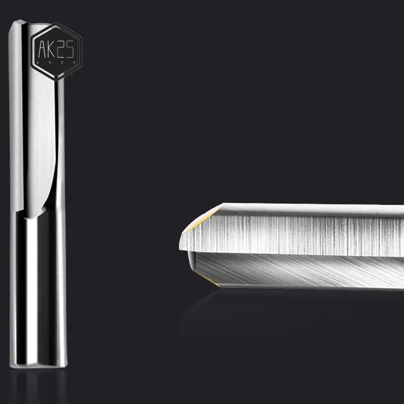 

AK25-5 шт./лот 6X32 мм две канавки прямые фрезы для дерева с ЧПУ прямые гравировальные фрезы твердосплавные концевые фрезы для резки Mil