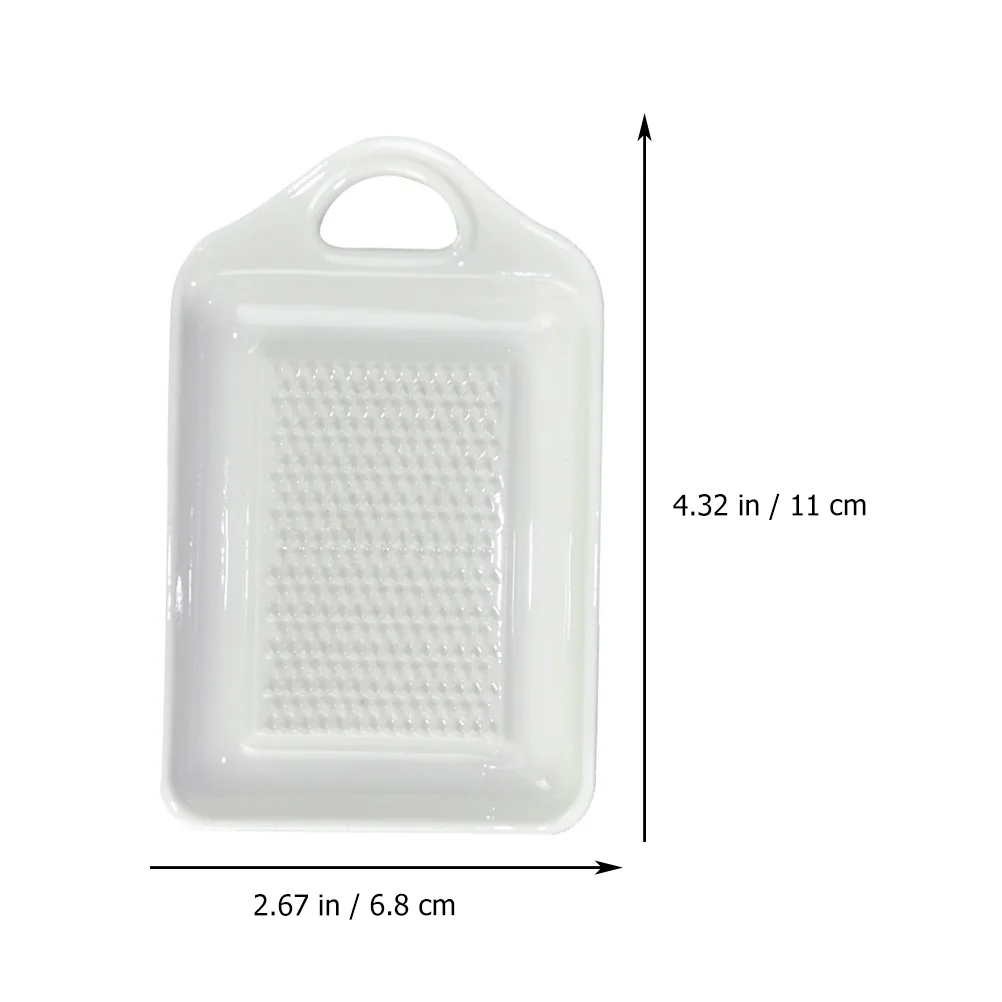 

2Pcs Ginger Graters Ceramic Multipurpose Grinding Tools for Garlic Sweet Potato Mashing Smooth Home Kitchen Seasoning Prep