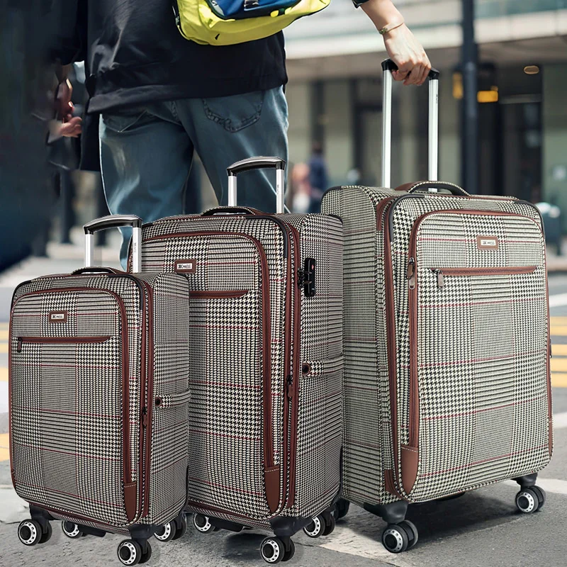 Softside Luggage Expandable Suitcase Set with Spinner Wheels & TSA Lock Lightweight Softshell Luggage Travel Set 20