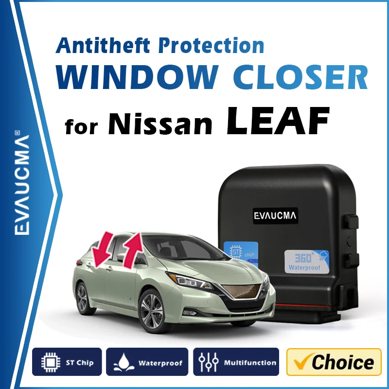 For Nissan Leaf 2010-2024 Car Antitheft Protection Window Closer Lifter Kit Auto Power Window Close System Alarm Accessories