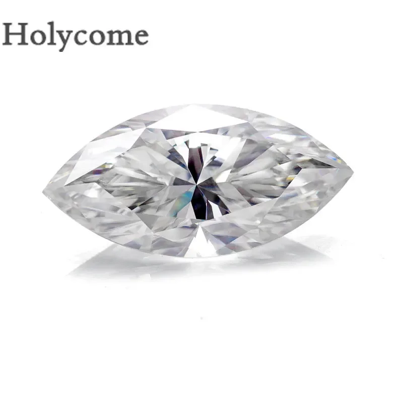 

Holycome Moissanite 3X6-10x20mm GRA Certificated Marquise DEF VVS1 Brilliant Cut Moissanite Loose Gemstones