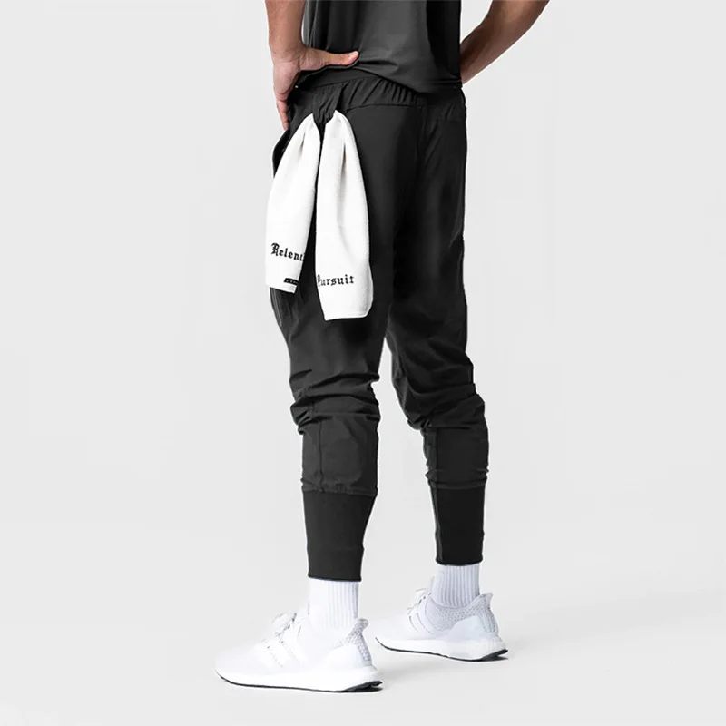 Men's Cargo Joggers Quick Dry Running Gym Fitness Motorcycle Pants Multi-pocket Streetwear Workout Casual Trousers Sweatpants