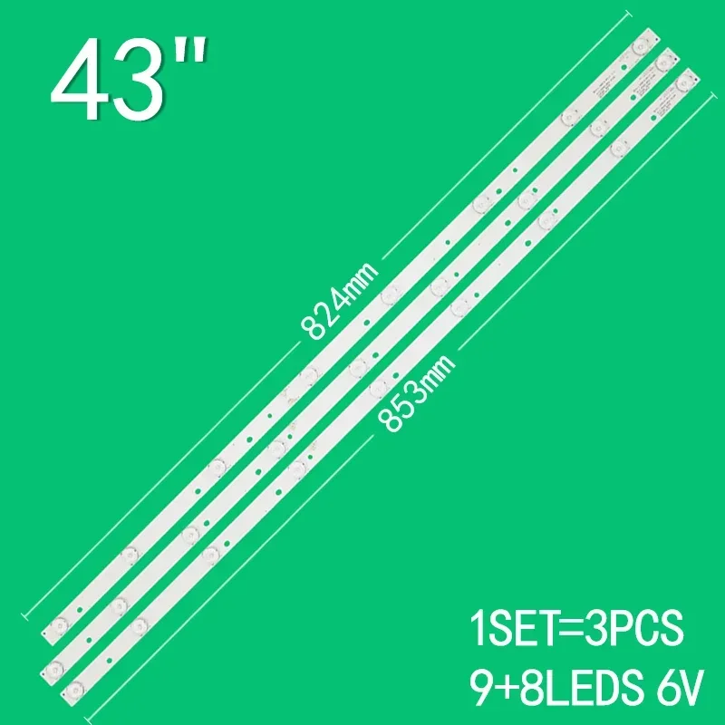 Pour 43 "LCD TV JS-D-JP4320-091EC D43-F2000 JS-D-JP4320-081EC E43F2000 MS-L1111-R MS-L1111-L D-43SF6015BT AKAI AKTV432 43L35