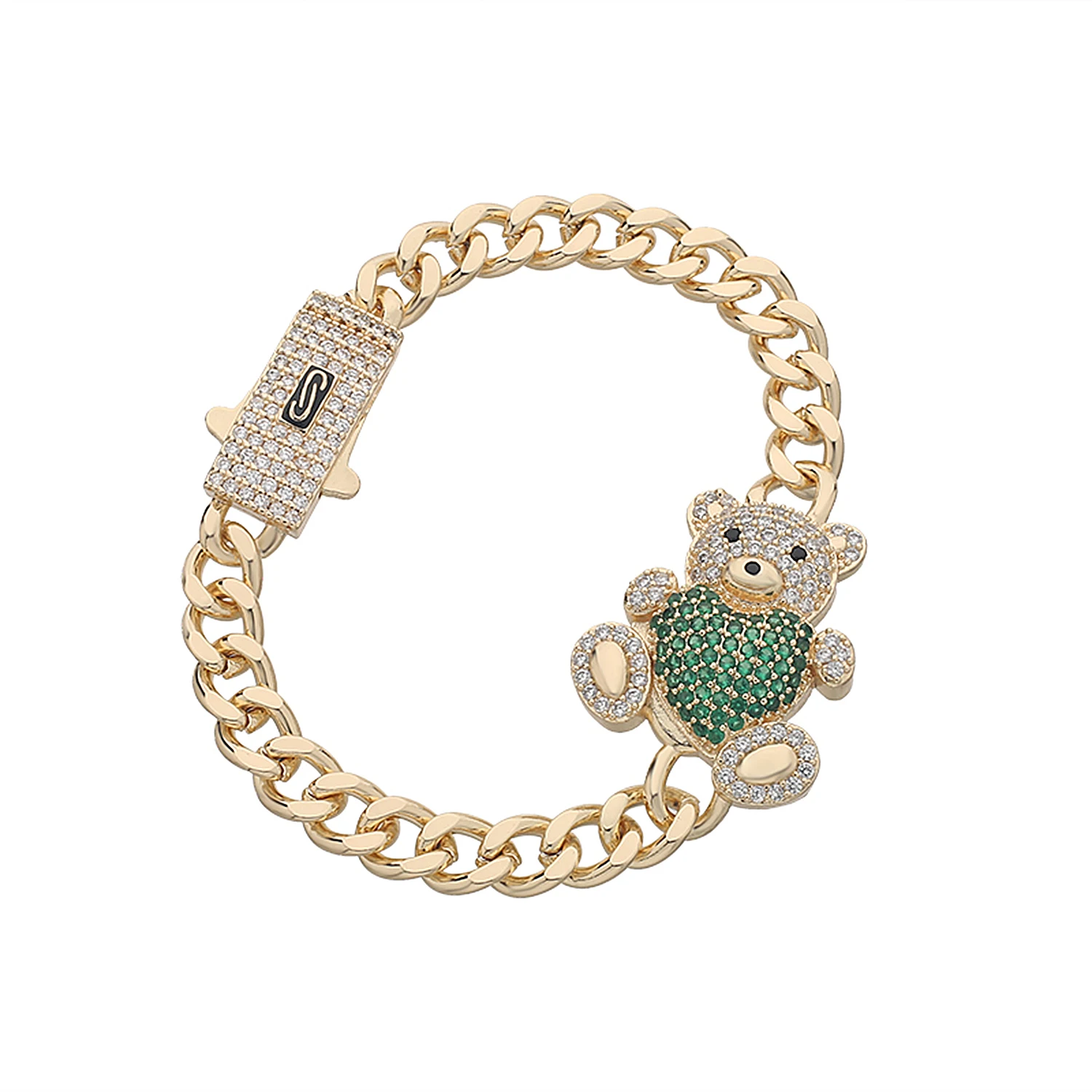 Hugging heart bear cute student gift elementary school students junior high school students cute animal love jewelry bracelet