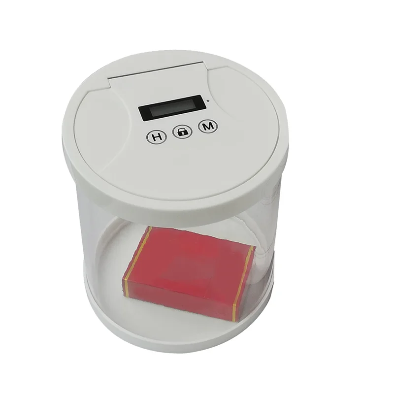 Electronic Time Lock Box Timer Lock Container Multi Function Time Lock Box Bin for Toys Mobile Phones No Battery White