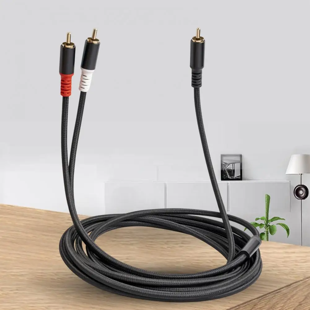 Practical Audio Connector Cable Good Contact Corrosion Resistant Oxygen-free Copper Audio Cable for Amplifier