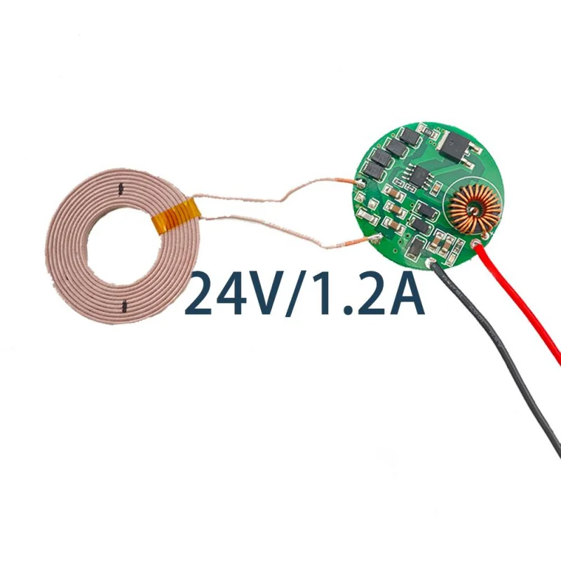 Custom.24v high voltage wireless charging transmitter receiver module 24V battery coil wire induction wireless charging