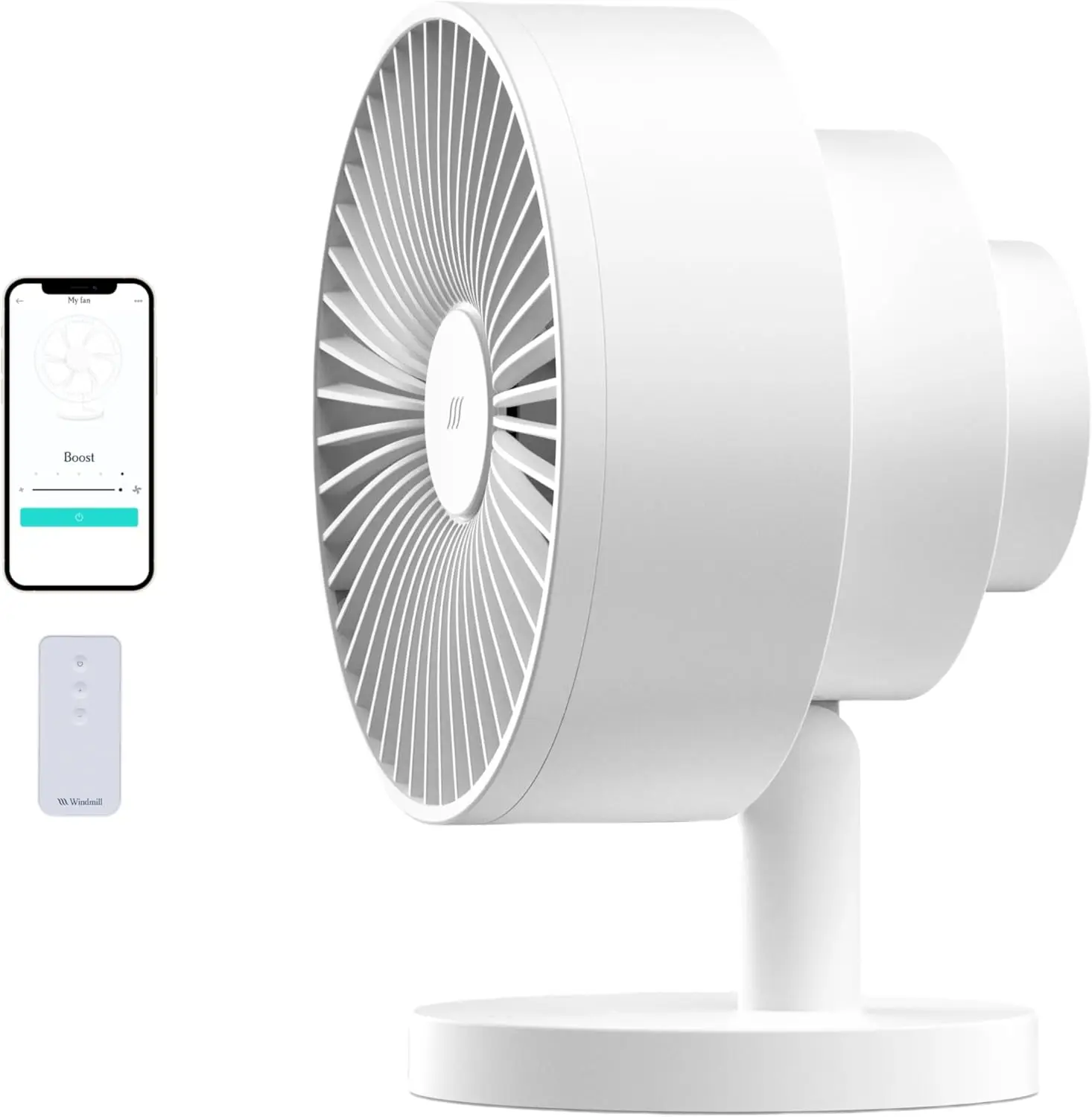 

NEW to Smart Air Circulator and Fan with Remote and Wi-Fi/App - 18 dB Whisper-Quiet plus Tri-Layer Airflow