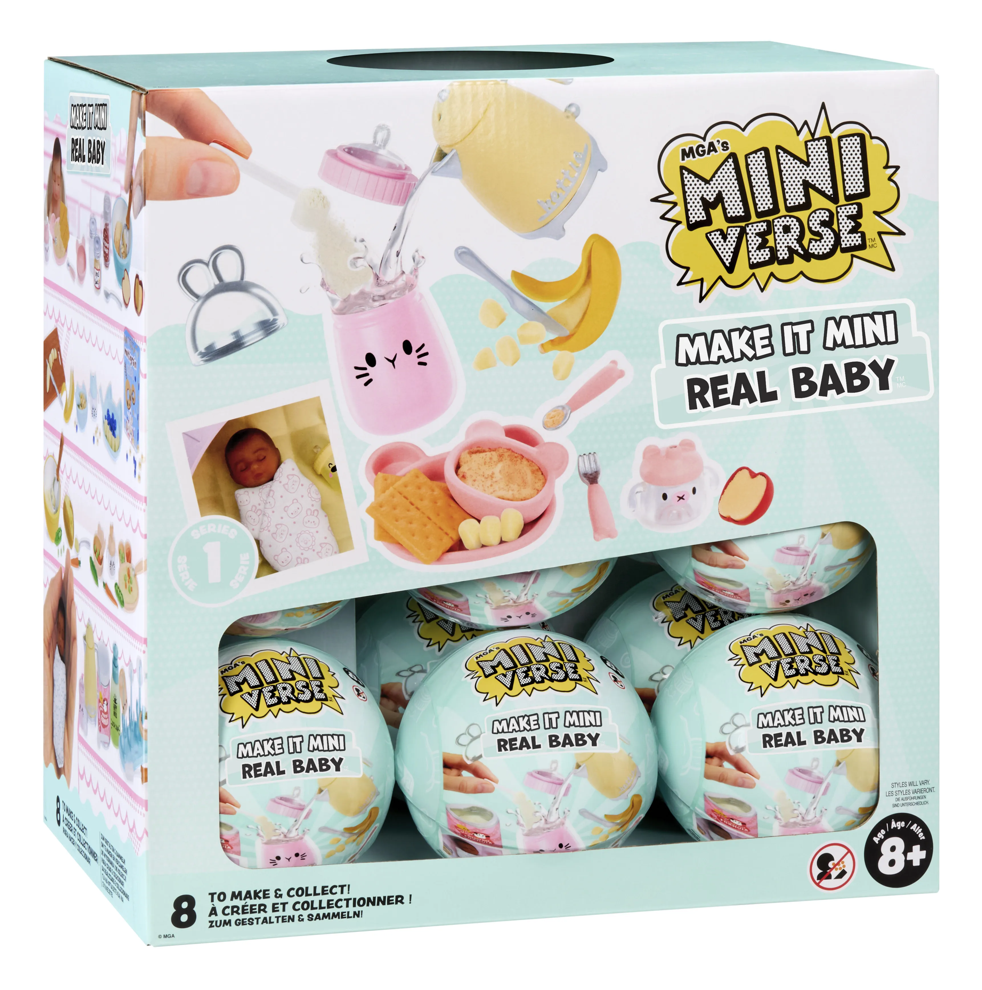 

MGA Miniverse Make It Mini Real Baby Series 1 DIY Miniature Mystery Blind Box Gifts Toy Model Anime Figures Collect Ornaments