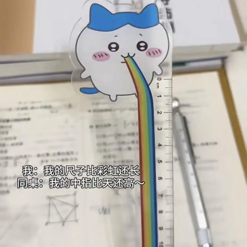 Chiikawa Kawaii Straightedge Anime Funny Cute Cartoon Anime Student Stationery High Aesthetic Ruler Chiikawa Birthday Gift