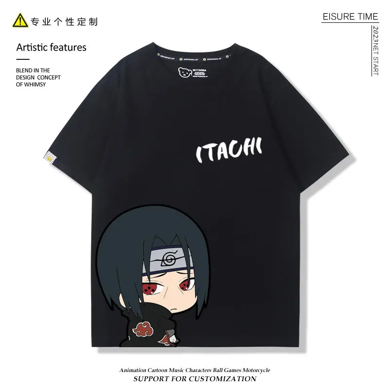 Naruto Kakashi Kids Cotton T-Shirt, Boys Girls Family Matching Casual Tee, Cute Anime Print Summer Tops Summer fashion T-shirt
