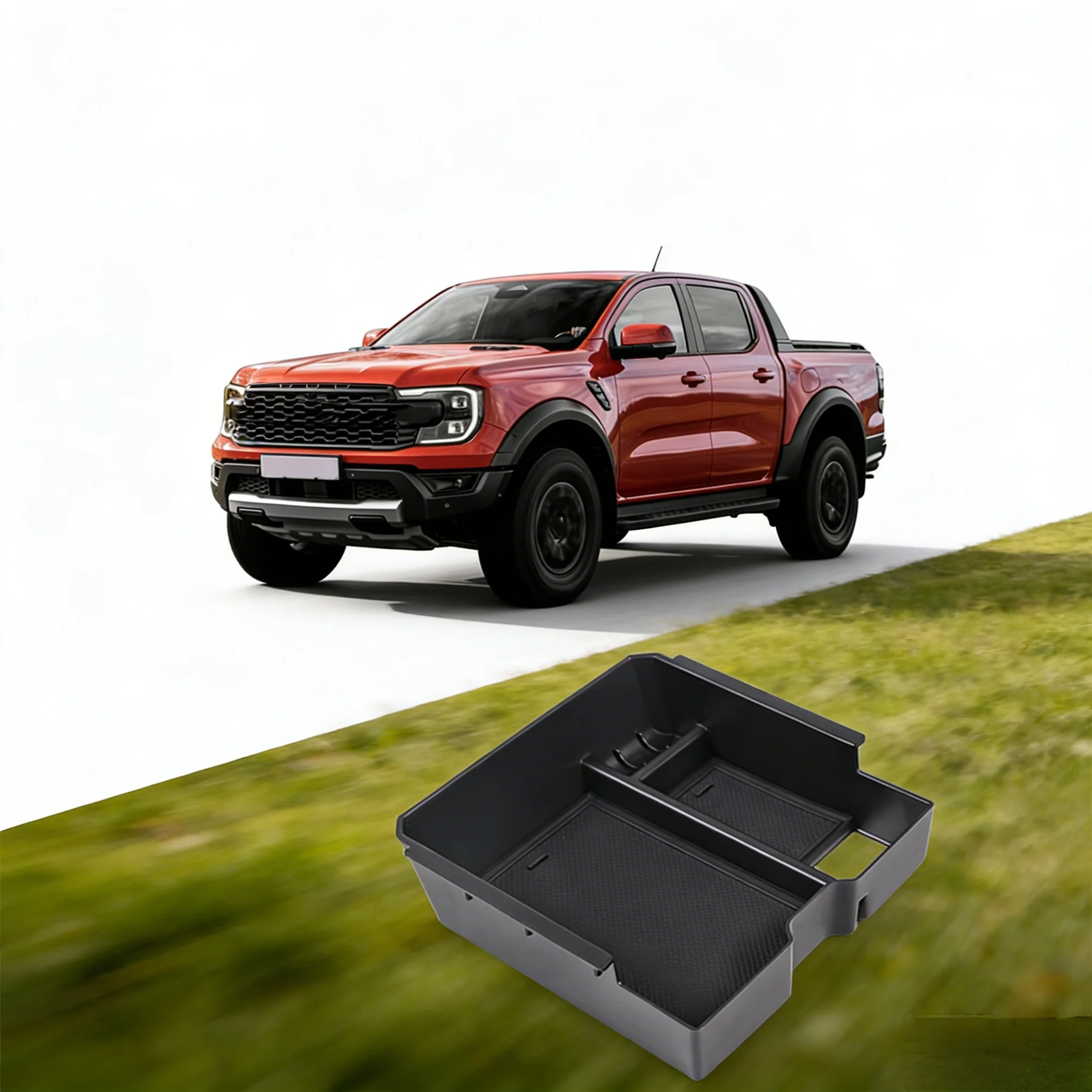 

Precisionn 1 Set Center Console Organizer Tray (Electric Handbrake Version) For Ford Ranger Everest 2023