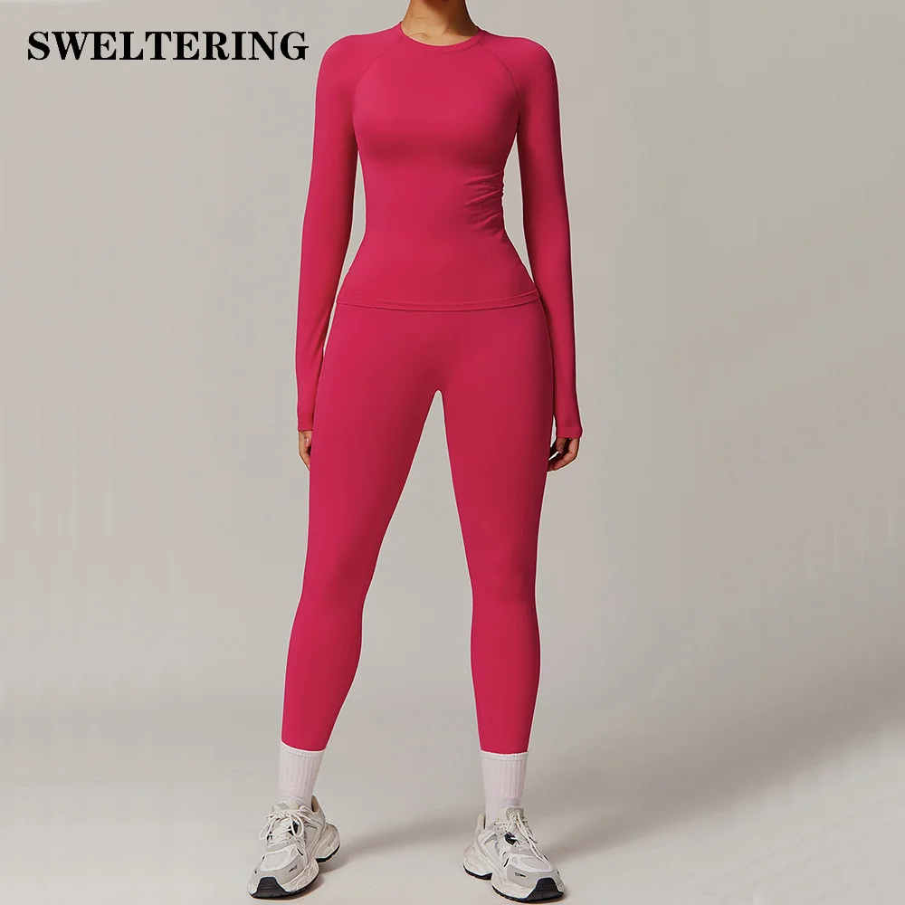 2/3PCS Yoga Set Seamless Gym Clothes Sportswear Yoga Suit For Women Fitness Set Tracksuits Sports Bra Gym Leggings Athletic Wear