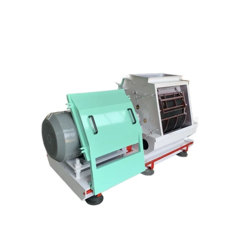 

Large drop type corn crushing equipment grinding grain rice husk feed machine