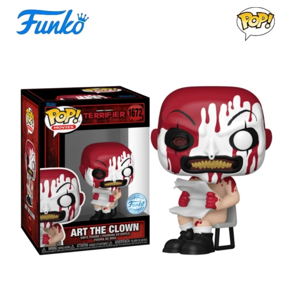 Figura de acción Art The Clown serie Terrifier Funko Pop modelo coleccionable edición limitada decoración de escritorio juguetes originales regalos