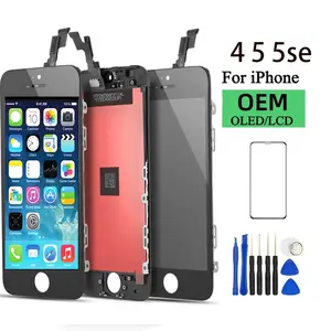 Bilashmart Apple iPhone 5 5SE 5C Screen Glass LCD Display Touch Digitizer Assembly with Frame and Tools A1453 A1457 A1518 A1528 A1530