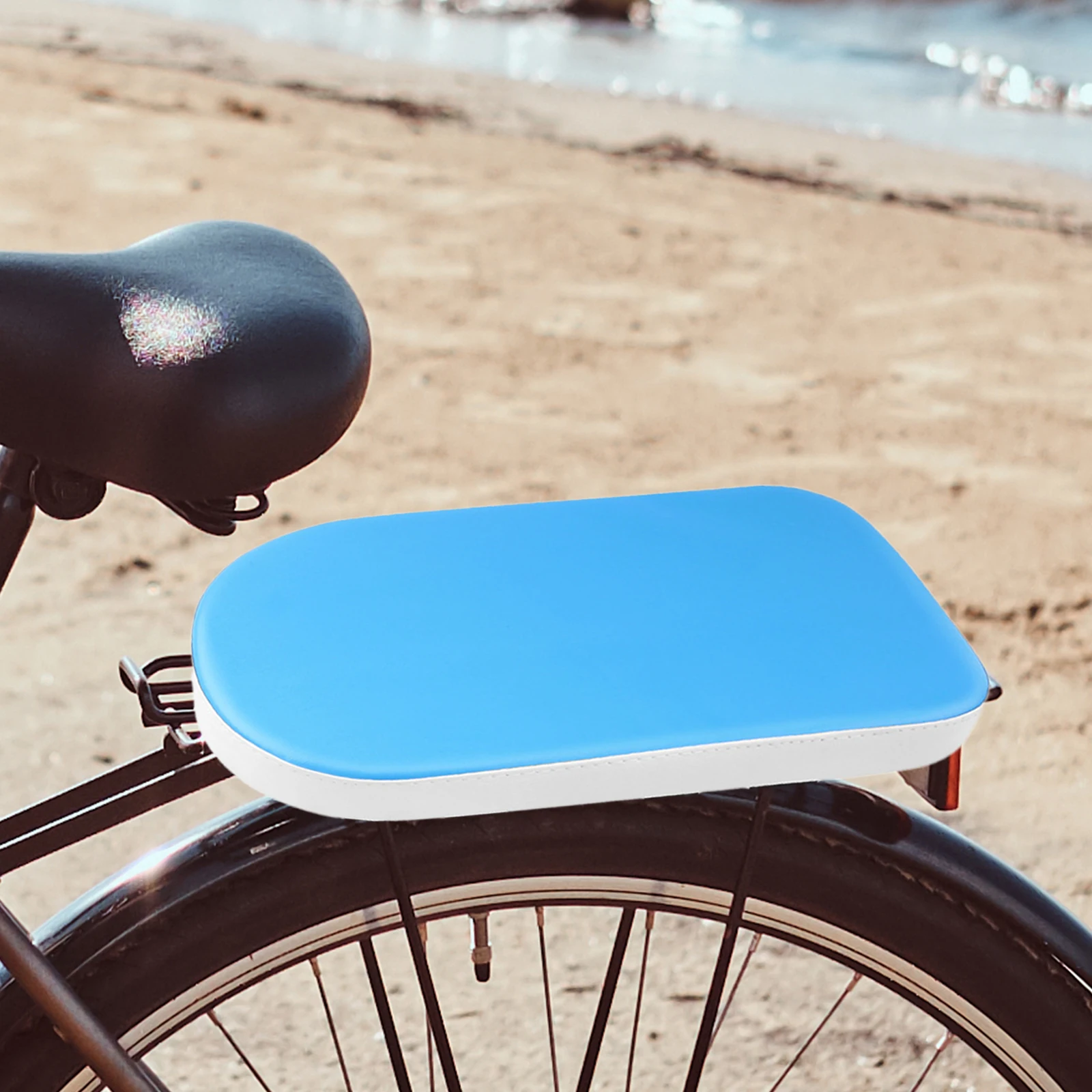 Fiets Achterbank Comfortabel PU Fietsstoeltje Mountainbike Dik Achterrek Zitkussen Universele Fiets Kind Achterbank