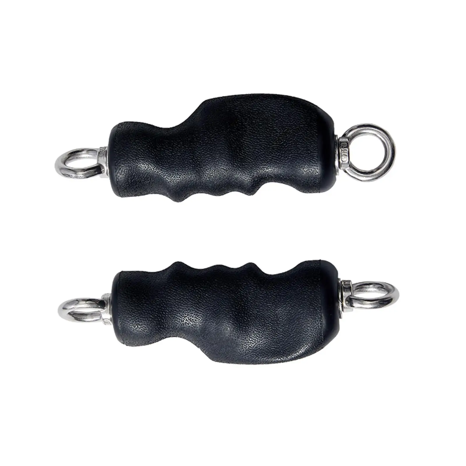 

2x Exercise Equipment Handles Gym Pulldown Attachment Pull up Grips Handles