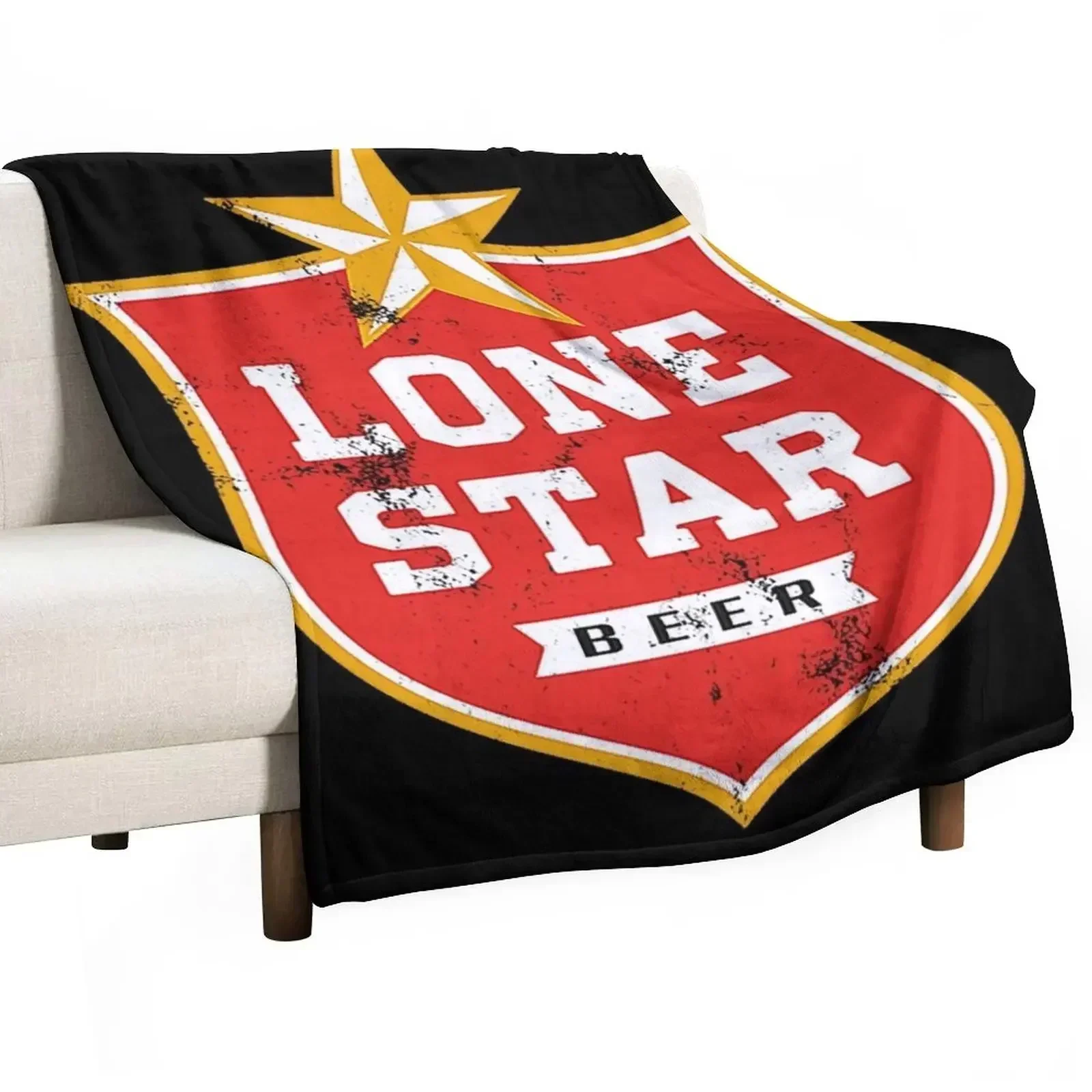 Lone Star Throw Blanket Bed Designers Retros funny gift Blankets