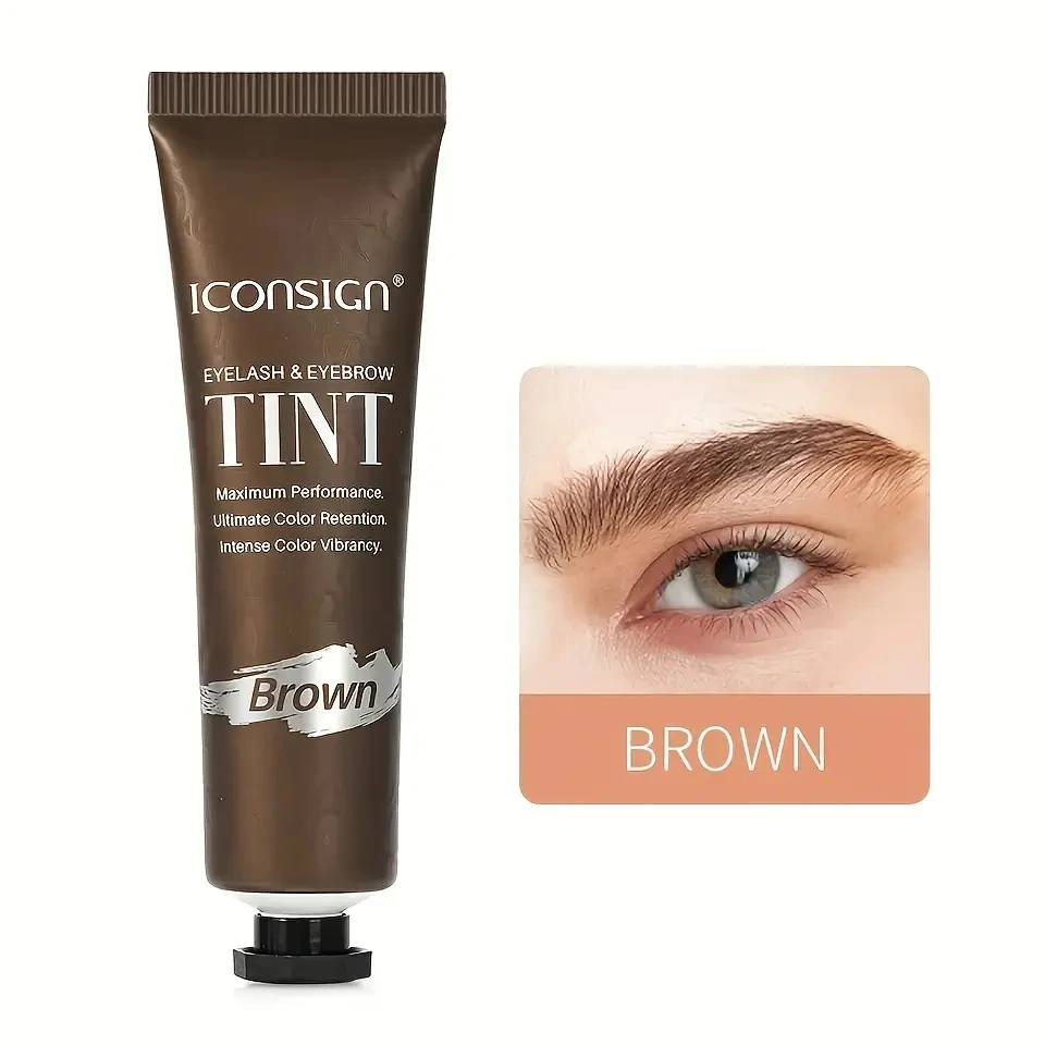 Iconsign Lash Color Kit, profession elles Wimpern-und Brauenfarben-Kit, sofortige Haarfarbe mit natürlichen schwarzen Effekten, sicher und einfach zu bedienen