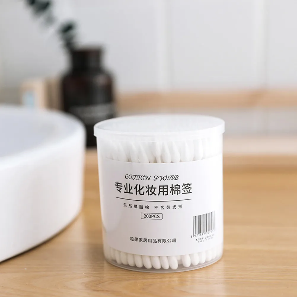 

400 шт. ватных палочек с двойной головкой, впитывающие, с прочной ручкой, для очищения лица и тела, удаления пыли, для путешествий