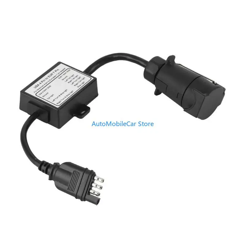 G8TE 4 Pin to 7 Pin Adapter for Stable Trailer Lighting Secure Brake Light Function