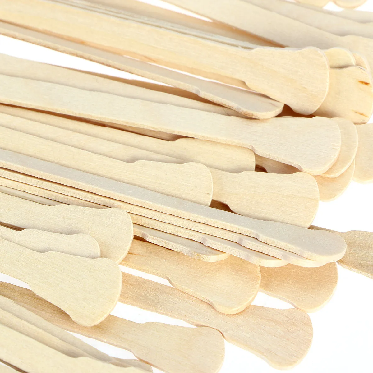 200Pcs Wooden Waxing Spatulas Disposable Rounded Ends for Wax Salon Home Use Waxing Spatulas Wax Spatula