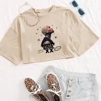 Breezy Bowl XX 20 Years of Chris Brown Shirt for Girls Fashion Casual Women Y2K Crop Top Fans