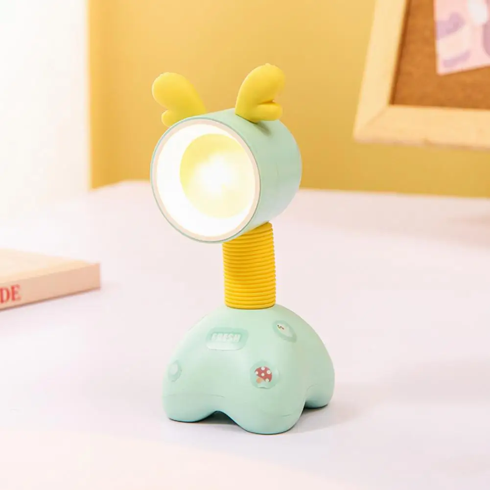 Decoration Desk Lamp Adorable Cartoon Bedside Night Light Flicker Free Mini Decorative Lamp for Bedroom Battery-powered Cute