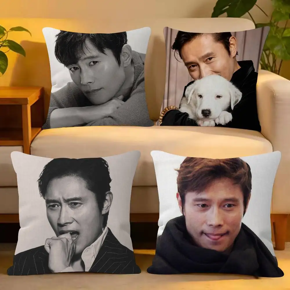 Creative Lee Byung Hun Pink Bow Fashion Decorative Pillowcase Throw Cover Pillow Case Cushion For Living Room Square Home Decor