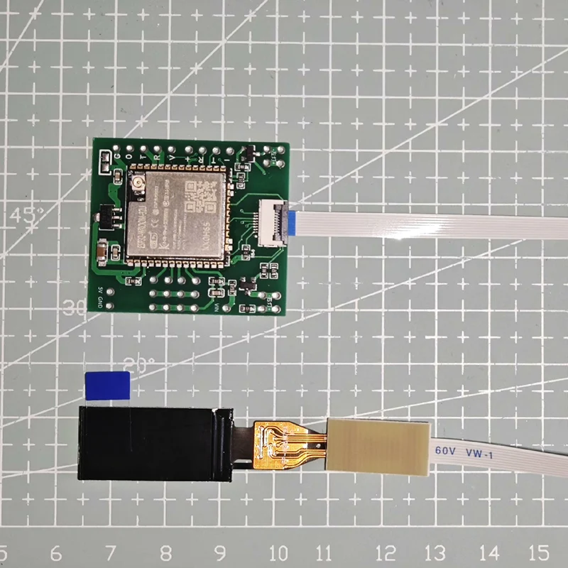 Display LCD da 0,96 pollici Simulazione Collegamento Pannello strumenti Schermo Interno per 1/14 Tamiya RC Camion Rimorchio 1/12 1/18 Crawler Car