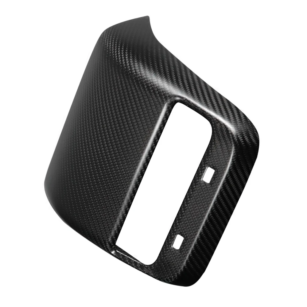 

Матовое углеродное волокно для Tesla Model 3, салон автомобиля, задняя крышка воздуховыпускного отверстия, задняя крышка выхлопного отверстия для Tesla Model Y 2017-2023