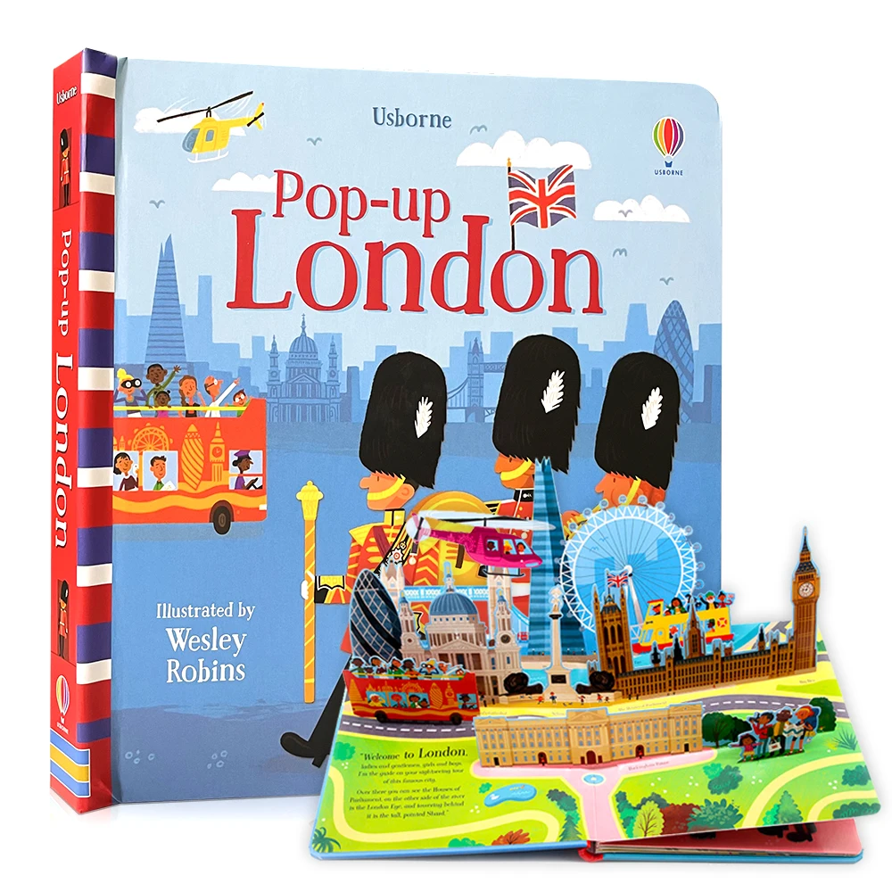 Usborne-Livre de lecture Pop Up 3D pour enfants, image à rabat, nettoyage anglais, jouets d\'apprentissage Montessori, cadeau pour enfants, nickel é,