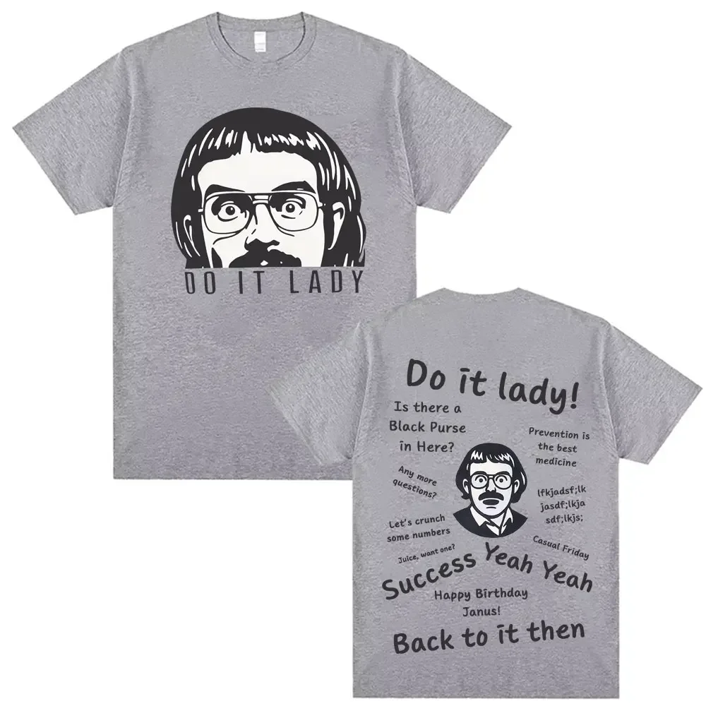 مضحك تفعل ذلك سيدة شيت تي شيرت خمر الفكاهة الفيروسية هدية فكرة تي شيرتات ورق الرسم البياني الرجال النساء قصيرة الأكمام الهيب هوب المتضخم تي شيرت