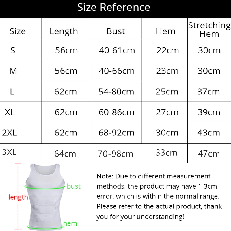 Men Slimming Underwear Body Shaper Waist Cincher Corset Men Shaper Vest Body Slimming Tummy Belly Waist Slim Body Shapewear