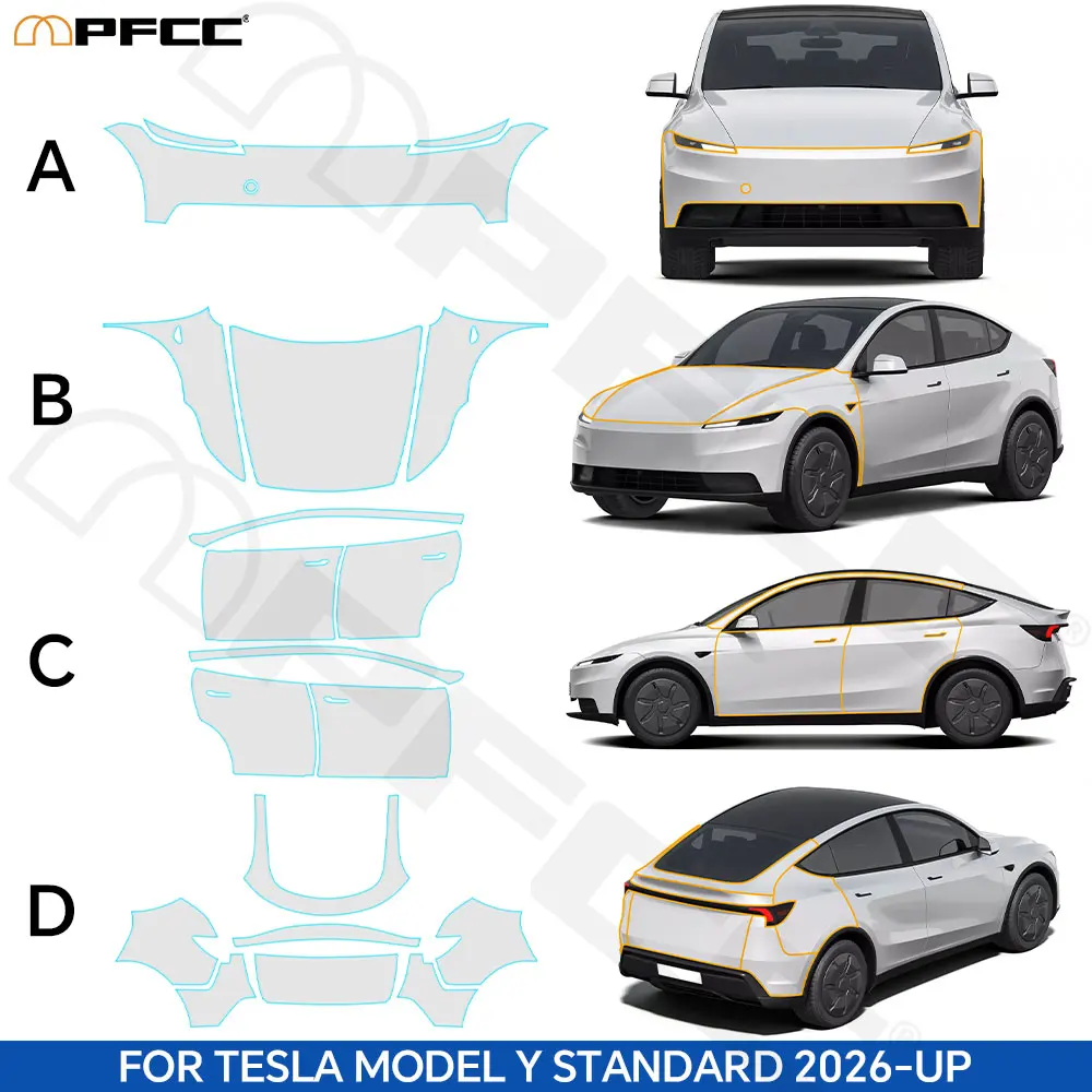 

Защитная пленка из ТПУ для Tesla Model Y Standard 2026, прозрачная, на заказ, антицарапийная, самовосстанавливающаяся, аксессуары для автомобиля