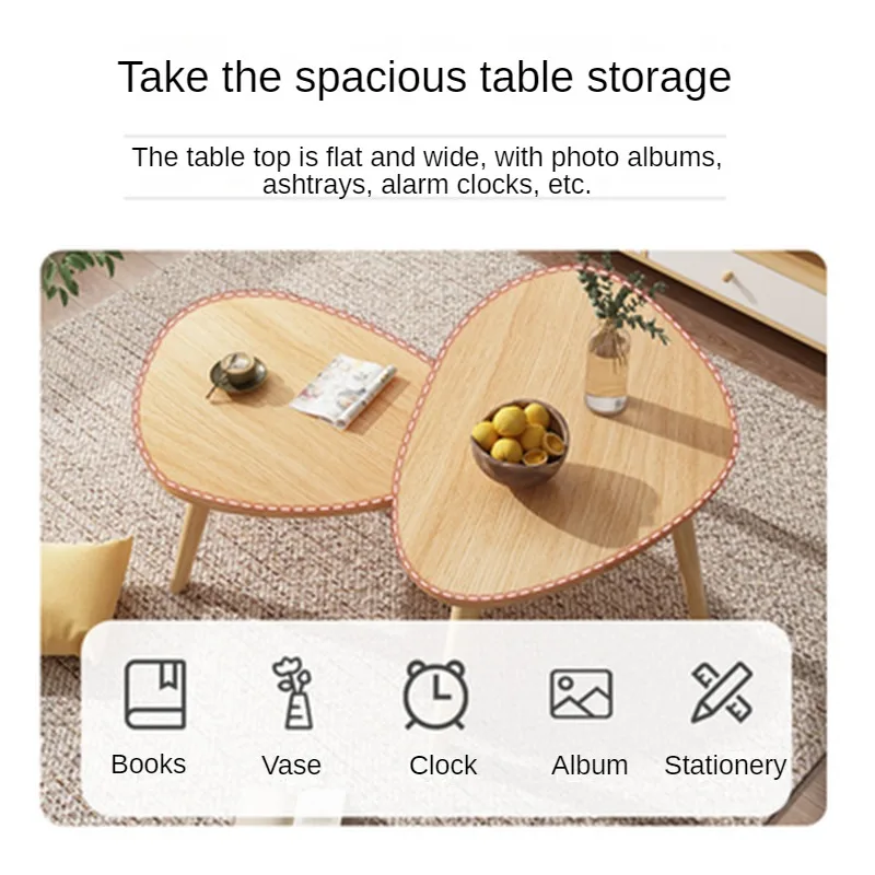 Mały drewniany stolik kawowy nowoczesny Design przenośny Nordic ława do jadalni sypialnia styl skandynawski dom umeblowanie