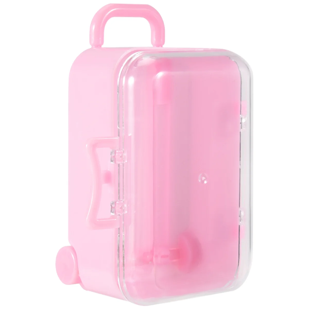 Mini Valise de Voyage à Roulettes Rose, Boîte à Bonbons Personnalisée pour Mariage, Chariot à Bagages, Petite Boîte de Rangement pour Jouets et Bonbons