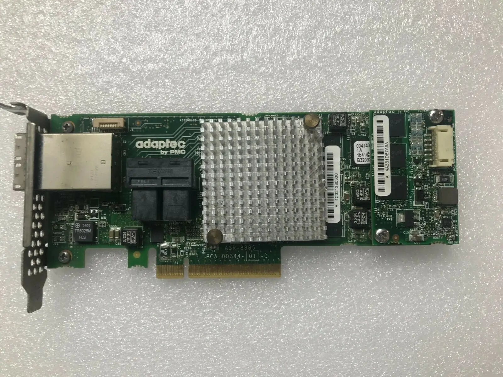 Imagem -02 - Adaptec-raid Sas Controlador com Bateria 8885 2277000-r Pci-e 16 Portas 12gb Asr8885