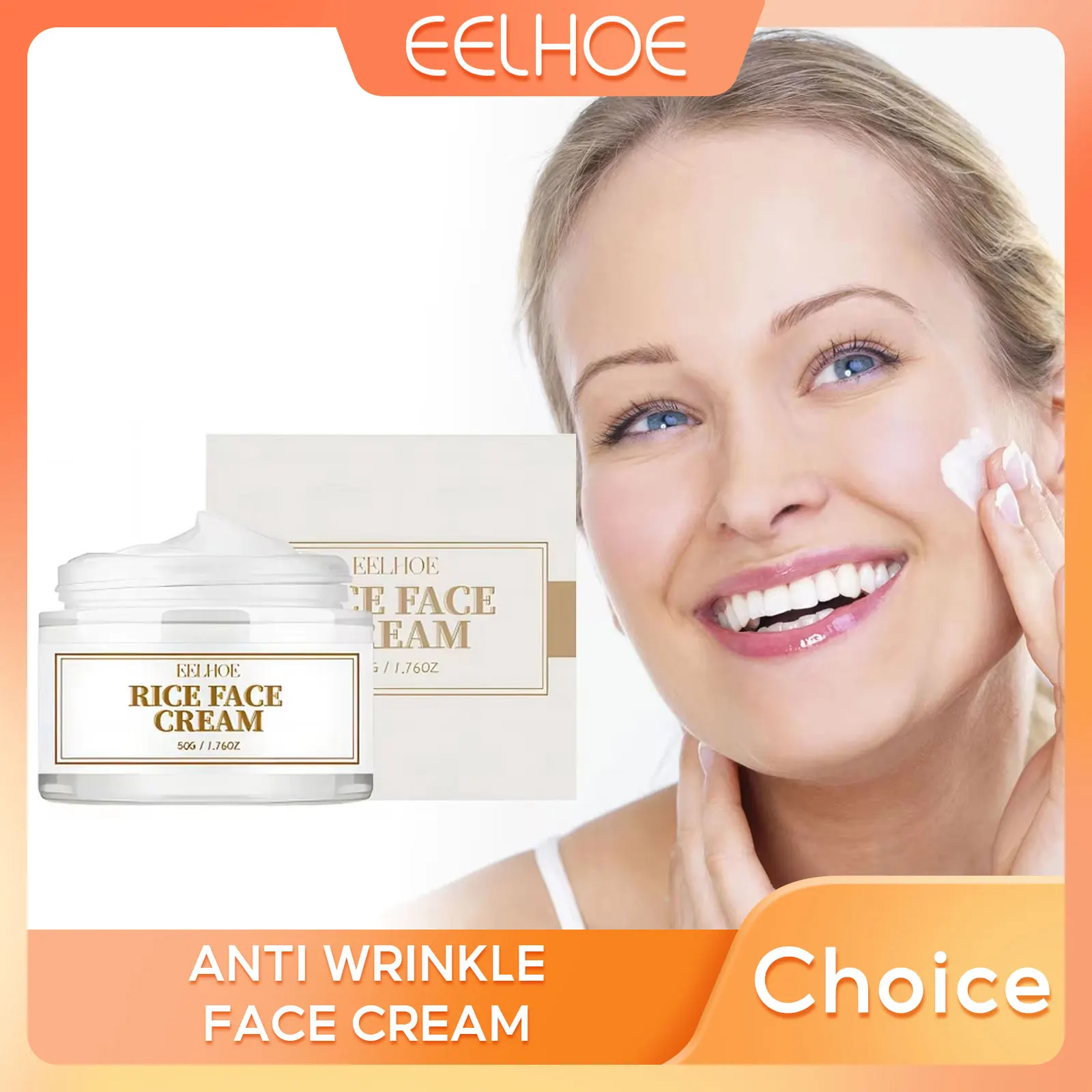

Face Cream Reduce Fine Lines Lifting Improve Skin Elasticity Rejuvenating Nourish Whitening Rice Facial Cream Skin Care Products