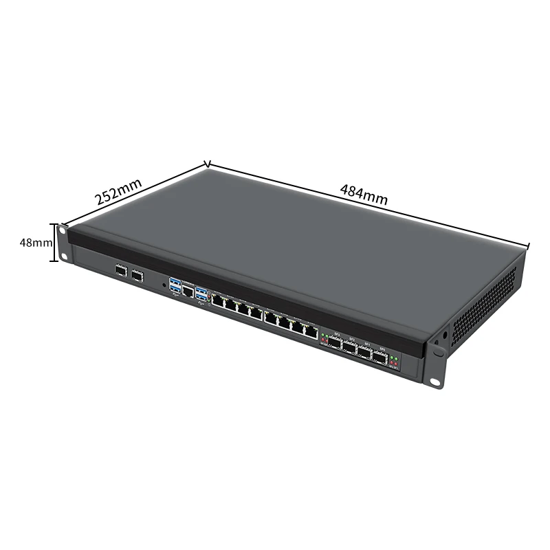 B760 Opnsense 8 Nic Lans 2 Expandable Ports Rackmount 4X10G 4 X 10Gb 1U Lga1700 Cpu 4 Port Sfp 10G Pfsense Router Firewall