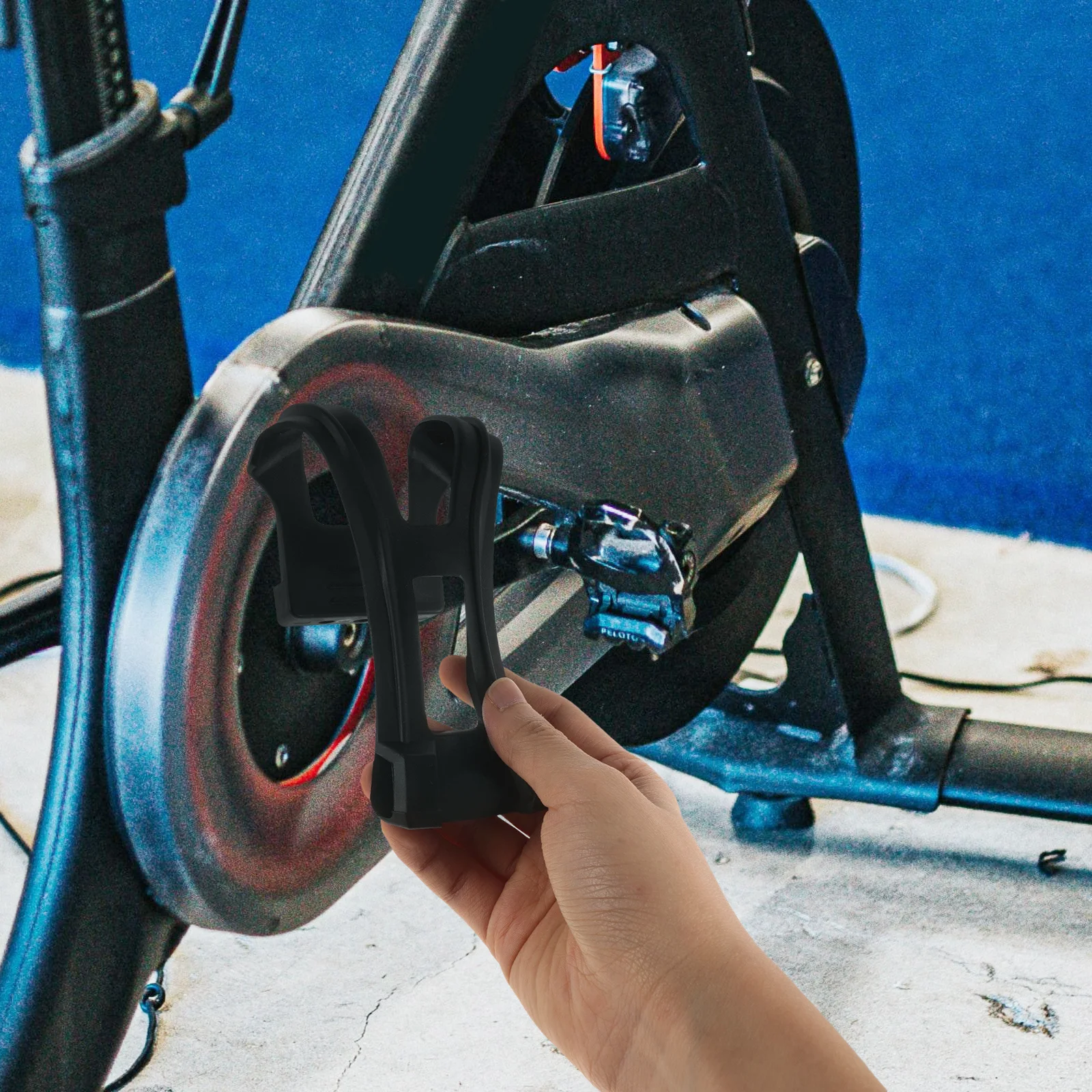 1Pair Bike Toe Cage Adjustable Clip Durable ABS Material Cycling Replacement Footrest Clip Training Pedal Toe Clips