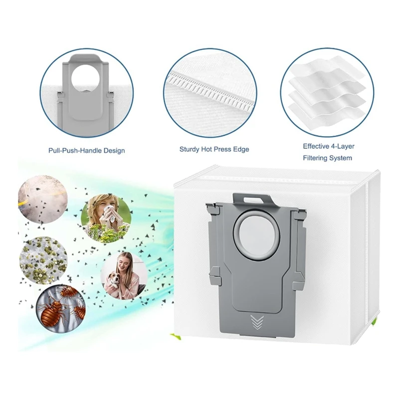 Staubbeutel Für Roborock T8/T8plus S7 S8 S8 +/Q5 + Q7 +/Q7 Max + S8 Pro Ultra G10pro/G20 G10s/G10s Reine Vakuum Teile 20PCS